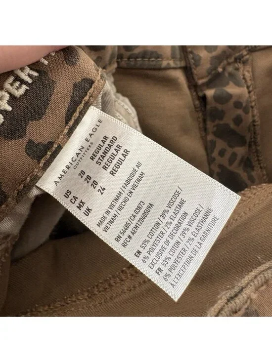 American Eagle Women 20 Leopard Next Level Stretch Super Hi-Rise Jegging NWOT - Picture 12 of 13
